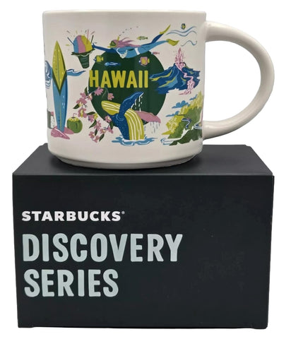 Starbucks Hawaii Discovery ceramic mug, front view, ideal for daily coffee ritual.