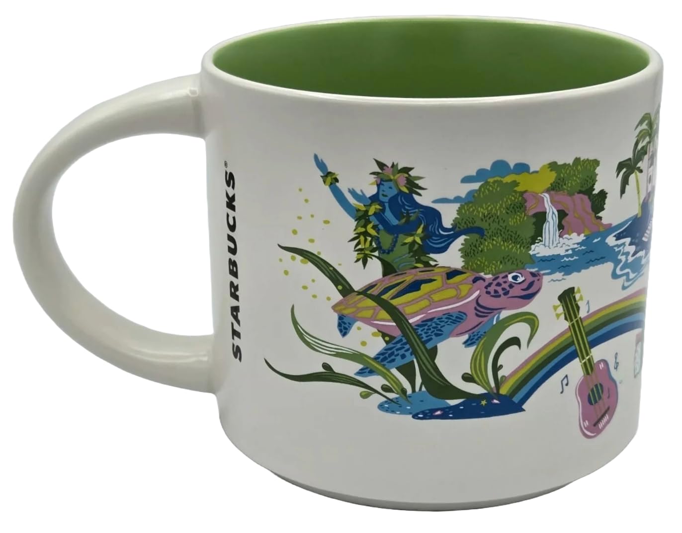Starbucks Hawaii Discovery ceramic texture close-up, durable and easy to care.
