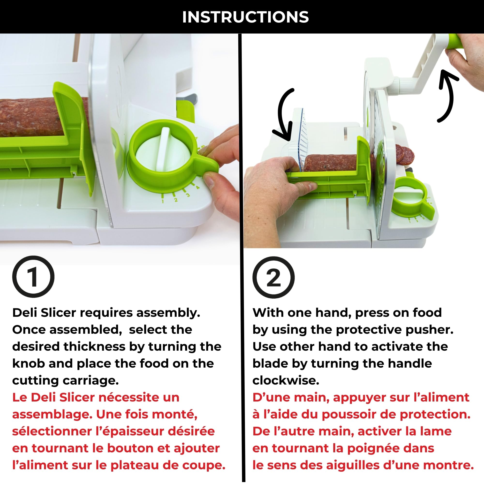 Starfrit Deli Slicer dishwasher-safe parts simplify cleanup