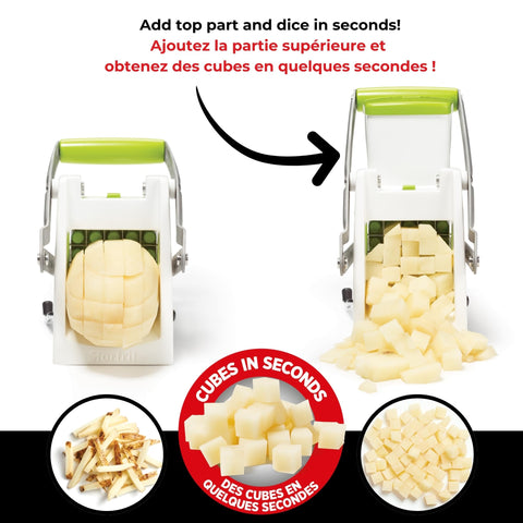 Starfrit Pro Fry Cutter & Cuber detachable parts for easy cleaning