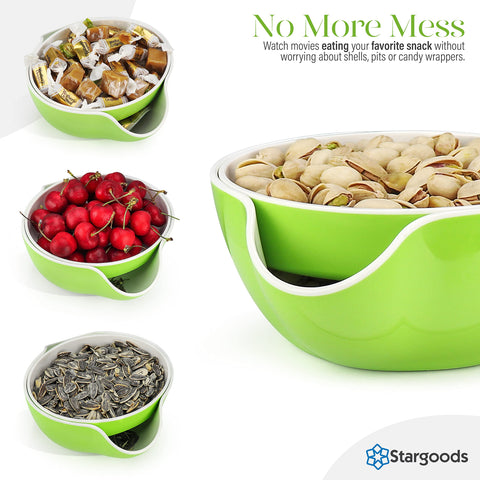 Stargoods pistachio bowl versatile snack serving for nuts, fruits, and candy.