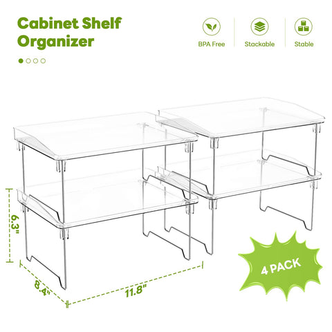 STARLATTA spice rack organizer with double layer design speeds spice access.