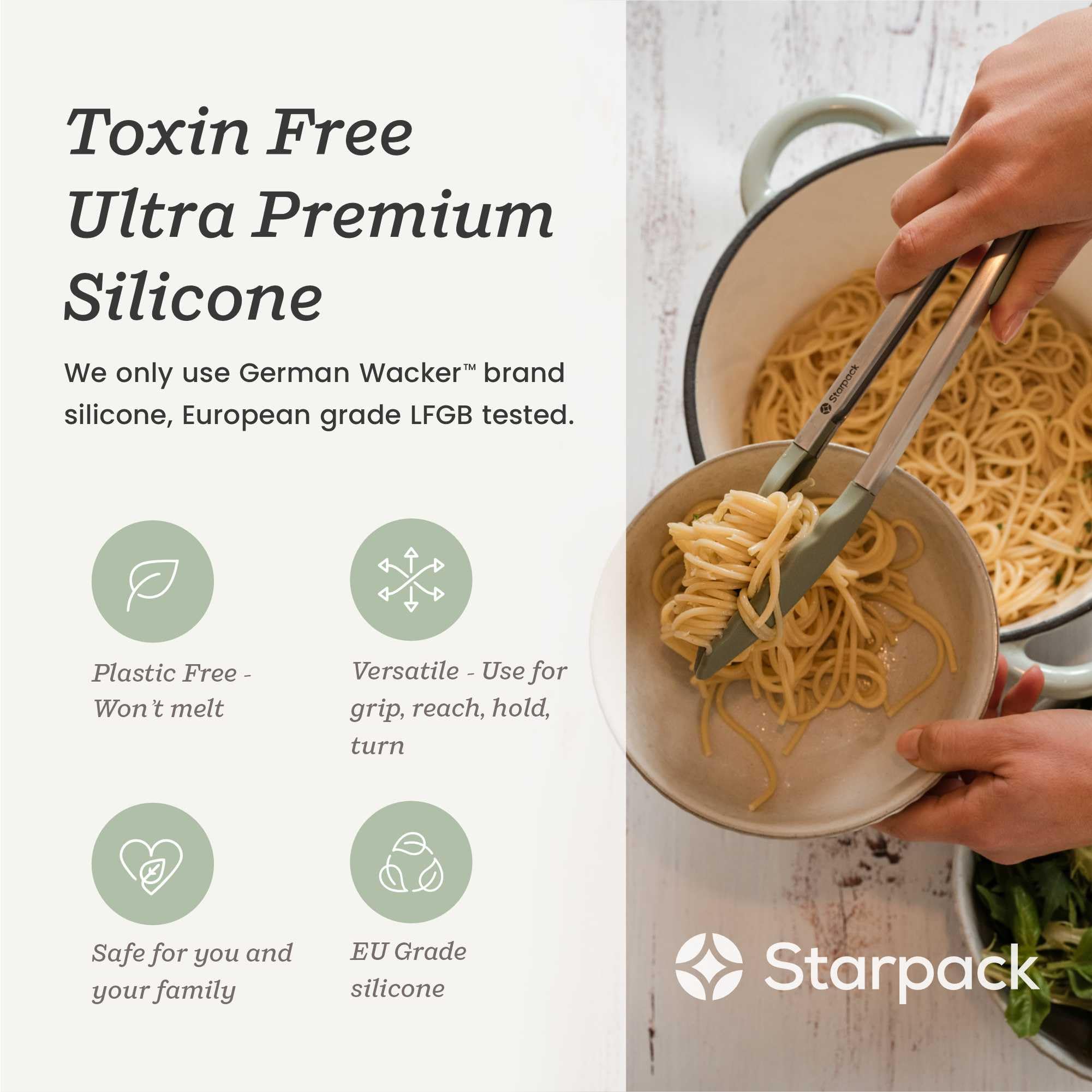 StarPack Home Get a Grip locking mechanism for compact storage.