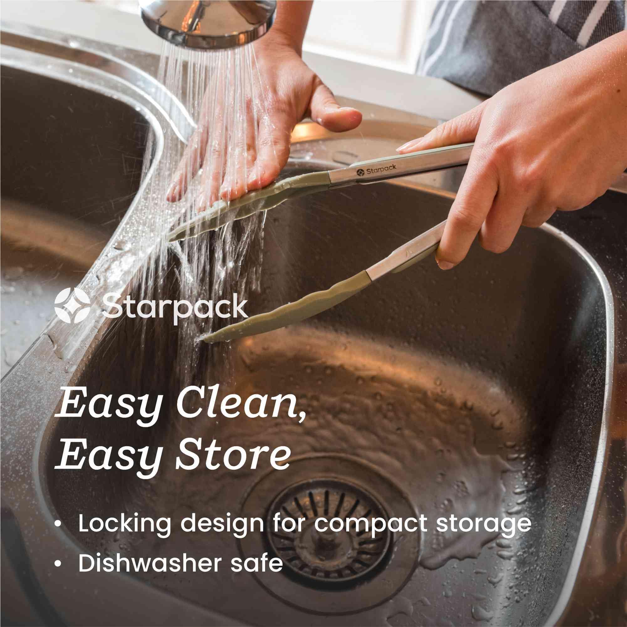 StarPack Home Get a Grip silicone tips protect nonstick cookware during stirring.
