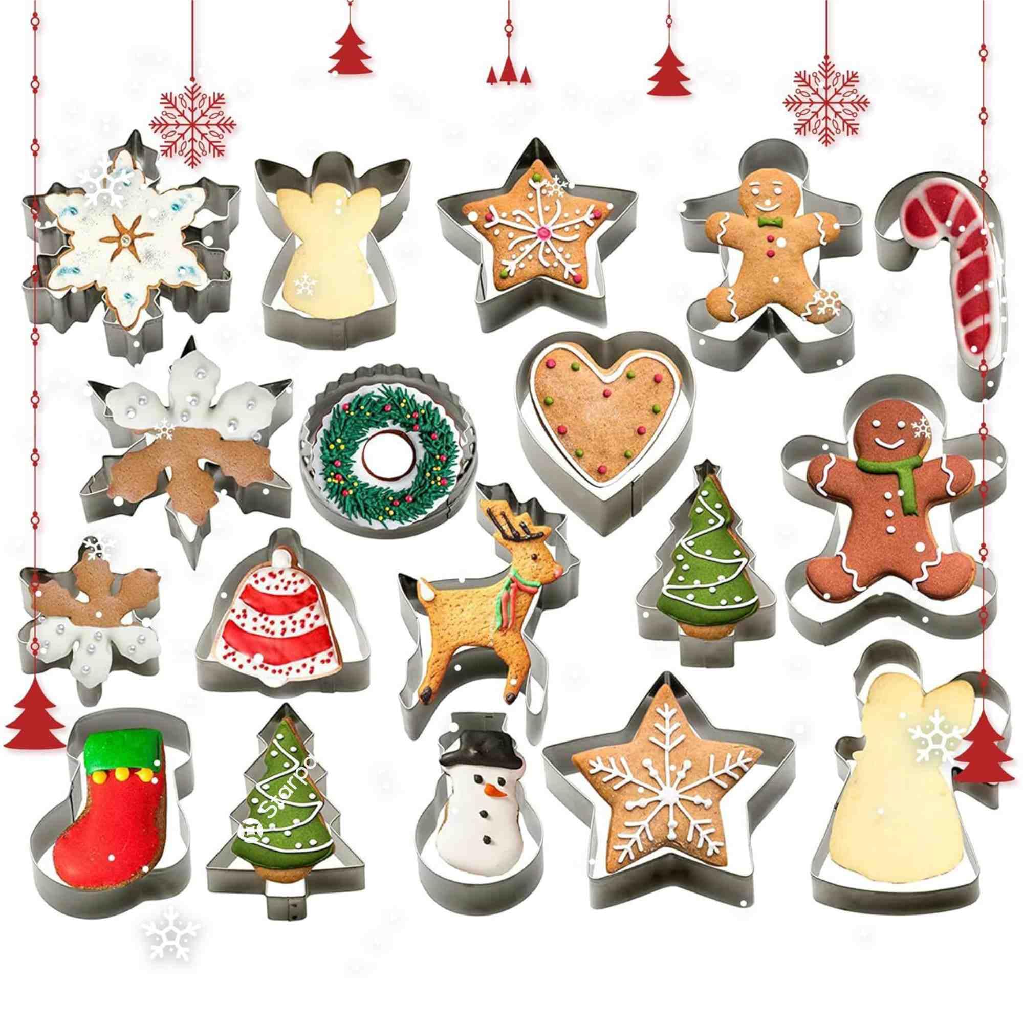 StarPack Home Bake Me Happy gingerbread man cutters for festive cookies and gifts