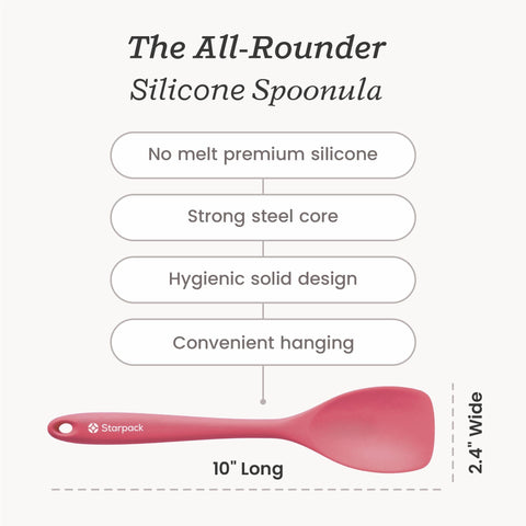 StarPack Home spoonula, dishwasher-safe design for quick cleanup after cooking.