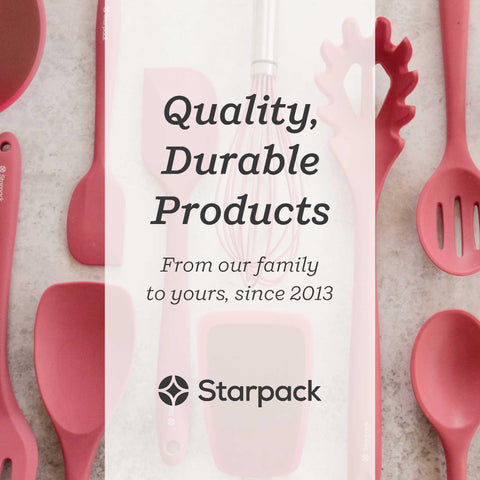 StarPack Home spoonula safe for nonstick cookware with gentle, non-scratch surface.