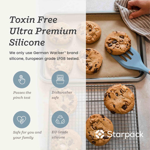 StarPack Home 600°F heat resistance close-up for high-temperature cooking.