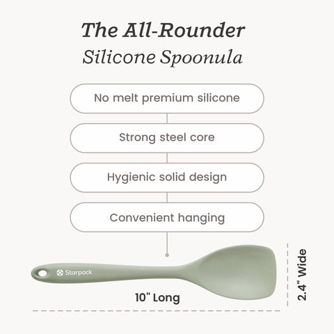 StarPack Home The All Rounder spoonula, dishwasher safe for easy cleanup after cooking.
