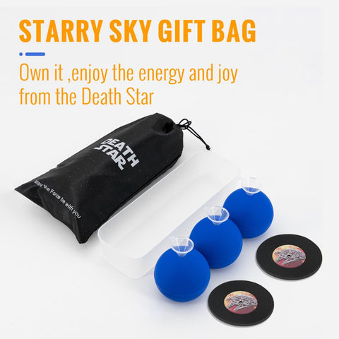 Starry gift bag packaging adds gift-ready Star Wars flair.