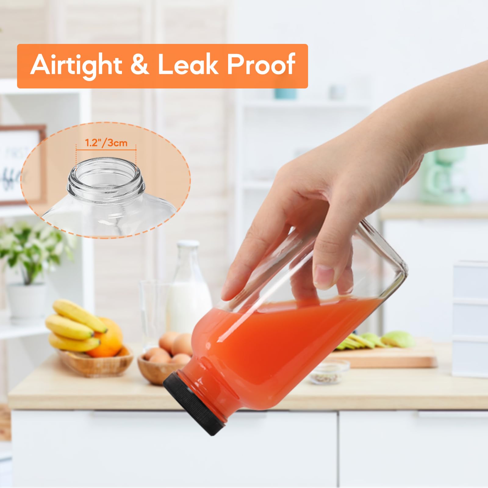 STARSIDE BPA-free lid on durable glass bottle for safe storage