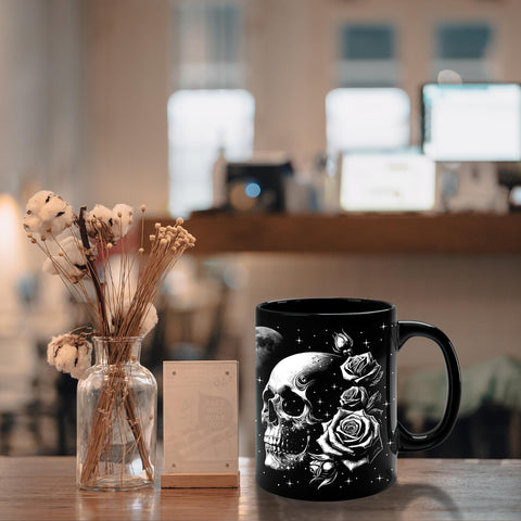 Starter Fluid C-handle mug offers comfortable grip and 11oz capacity.
