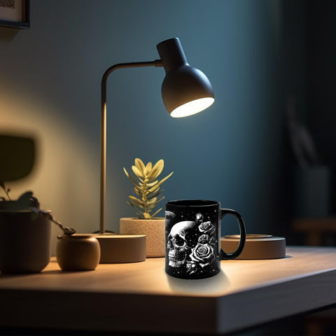 Starter Fluid gothic gift mug ideal for skull lovers and witchy home decor.