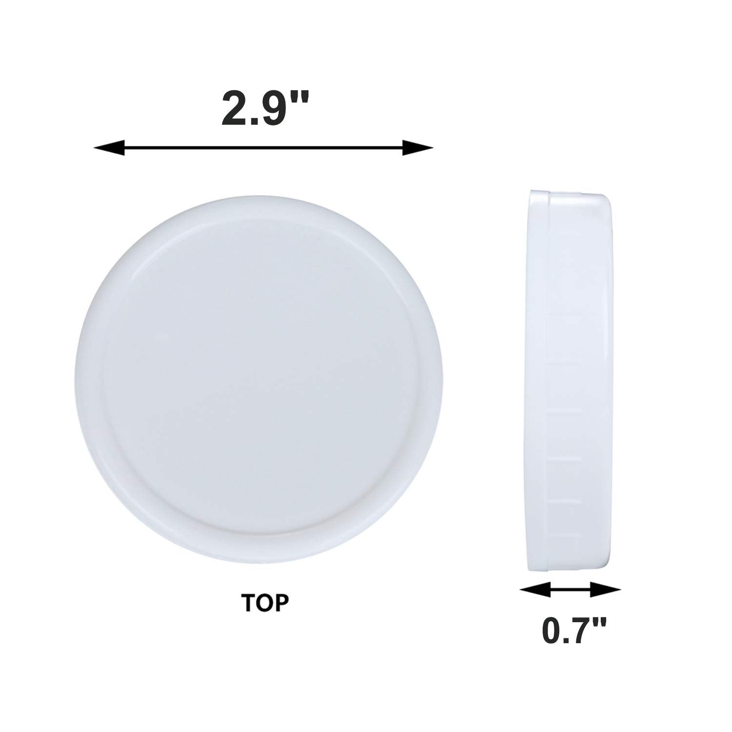 Staruby white lids with dry-erase surface for quick labeling of contents.