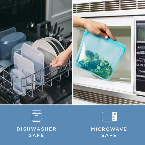 Stasher microwave-safe bag for quick reheats and meals