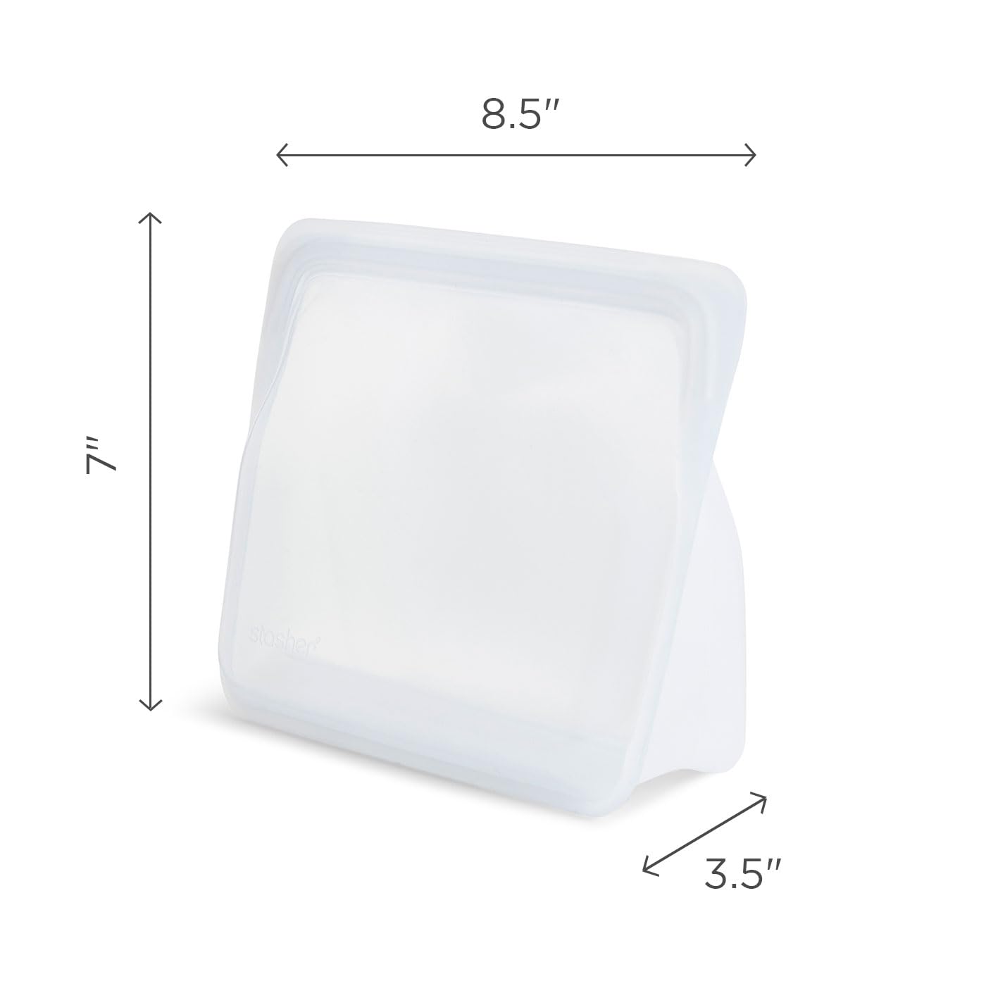 Stasher is BPA- and phthalate-free silicone for safe reuse.