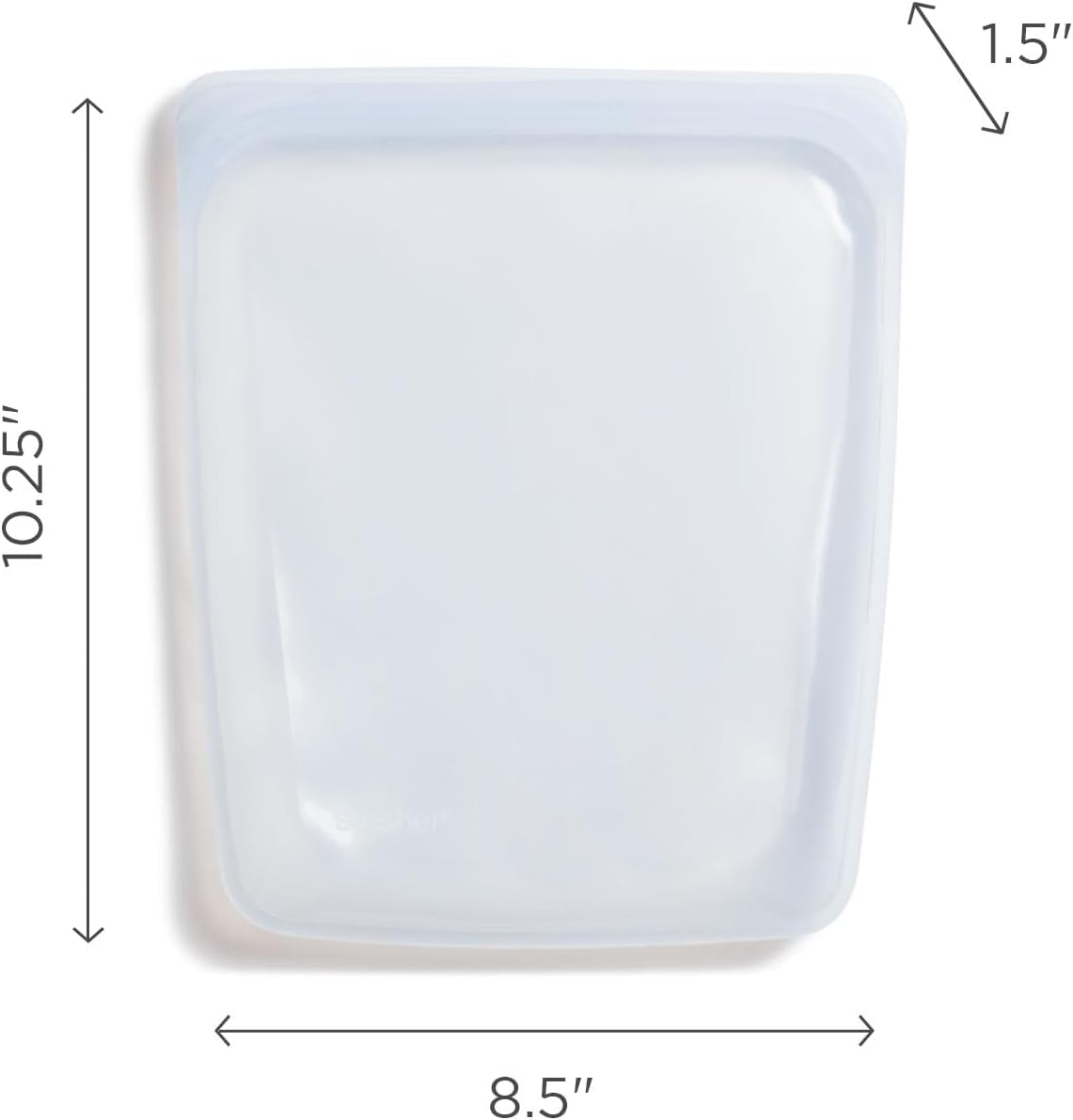 Stasher oven-safe silicone bag used for reheating in oven