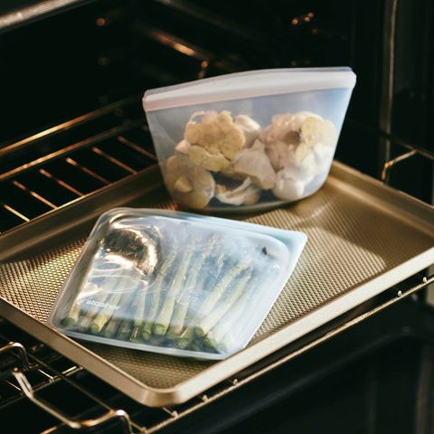 Stasher bag ready for sous vide cooking with even heat