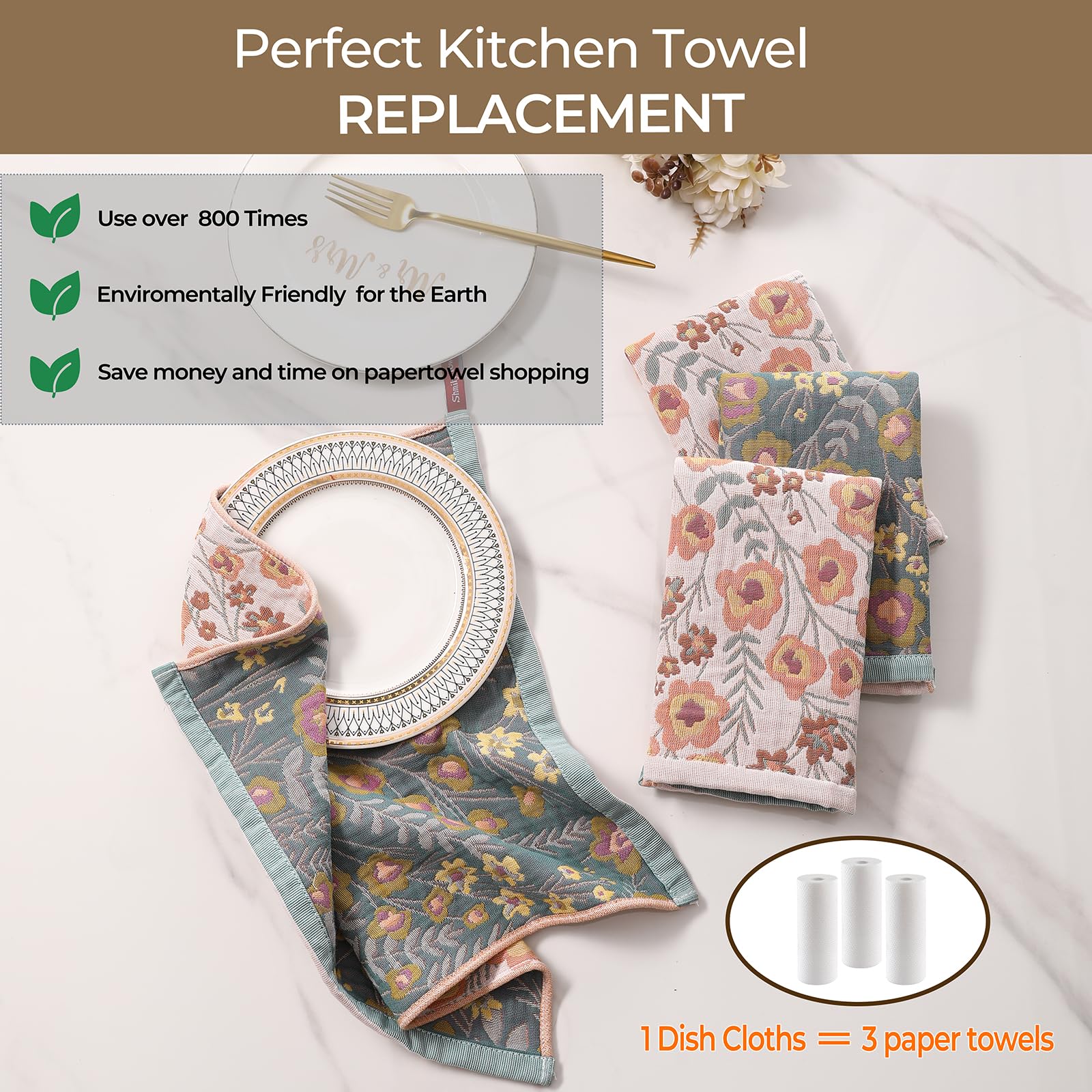 Machine washable and lint-free after many washes for long-lasting use.