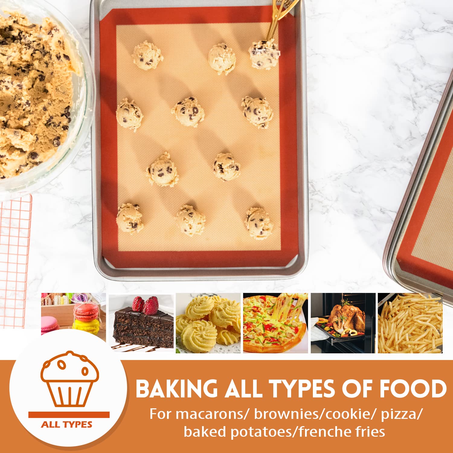 STATINT compact storage baking mat keeps kitchen organized.