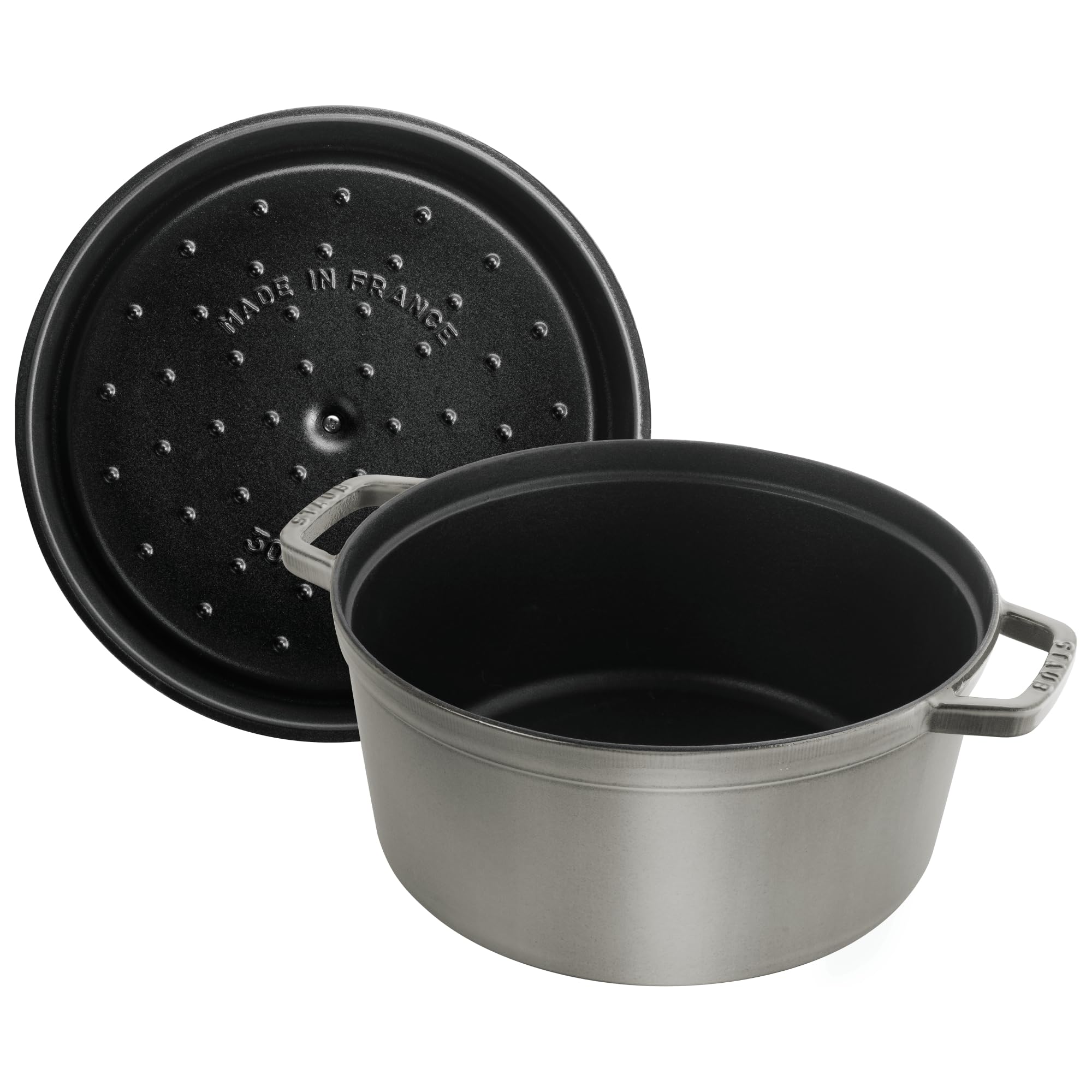 This 4-quart Staub serves 4 to 6 people for everyday family meals