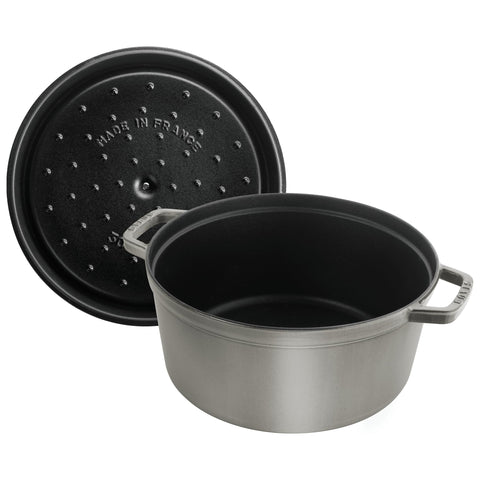 This 4-quart Staub serves 4 to 6 people for everyday family meals