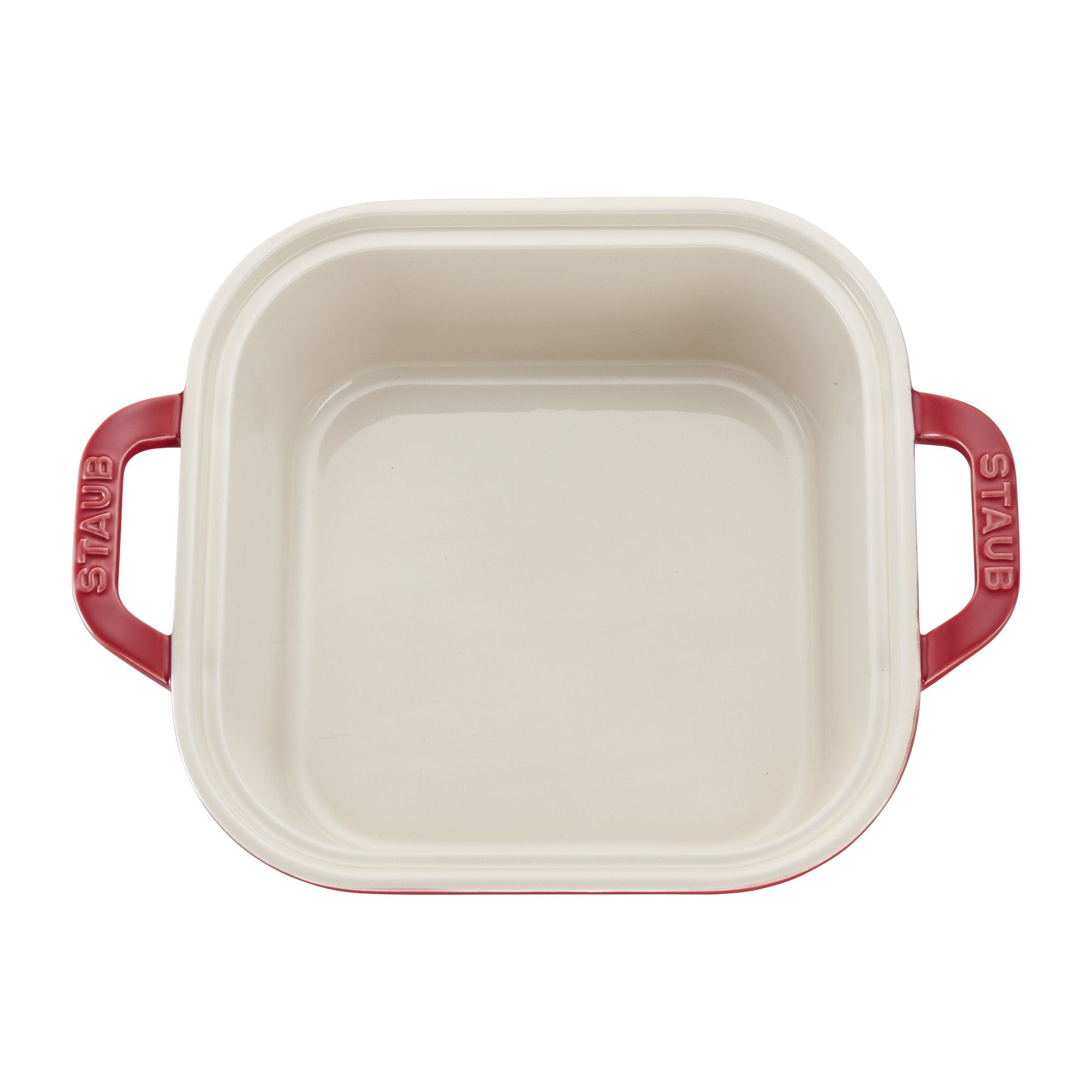 Staub scratch-resistant finish on durable ceramic bakeware.