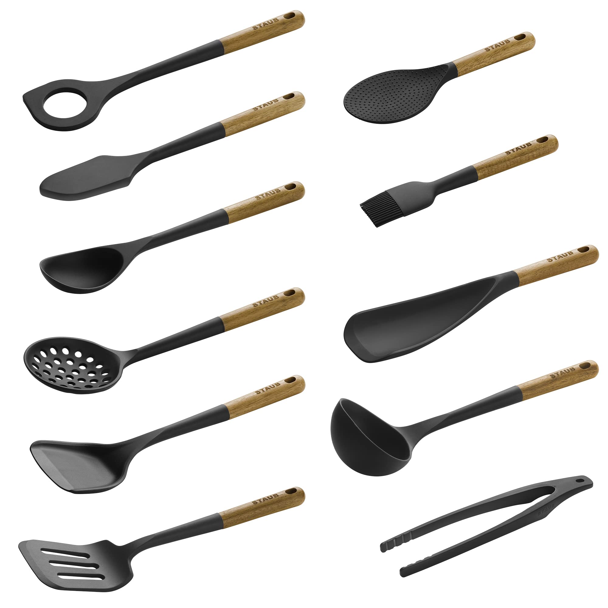 STAUB tools hang neatly thanks to the built-in loops for organized storage.