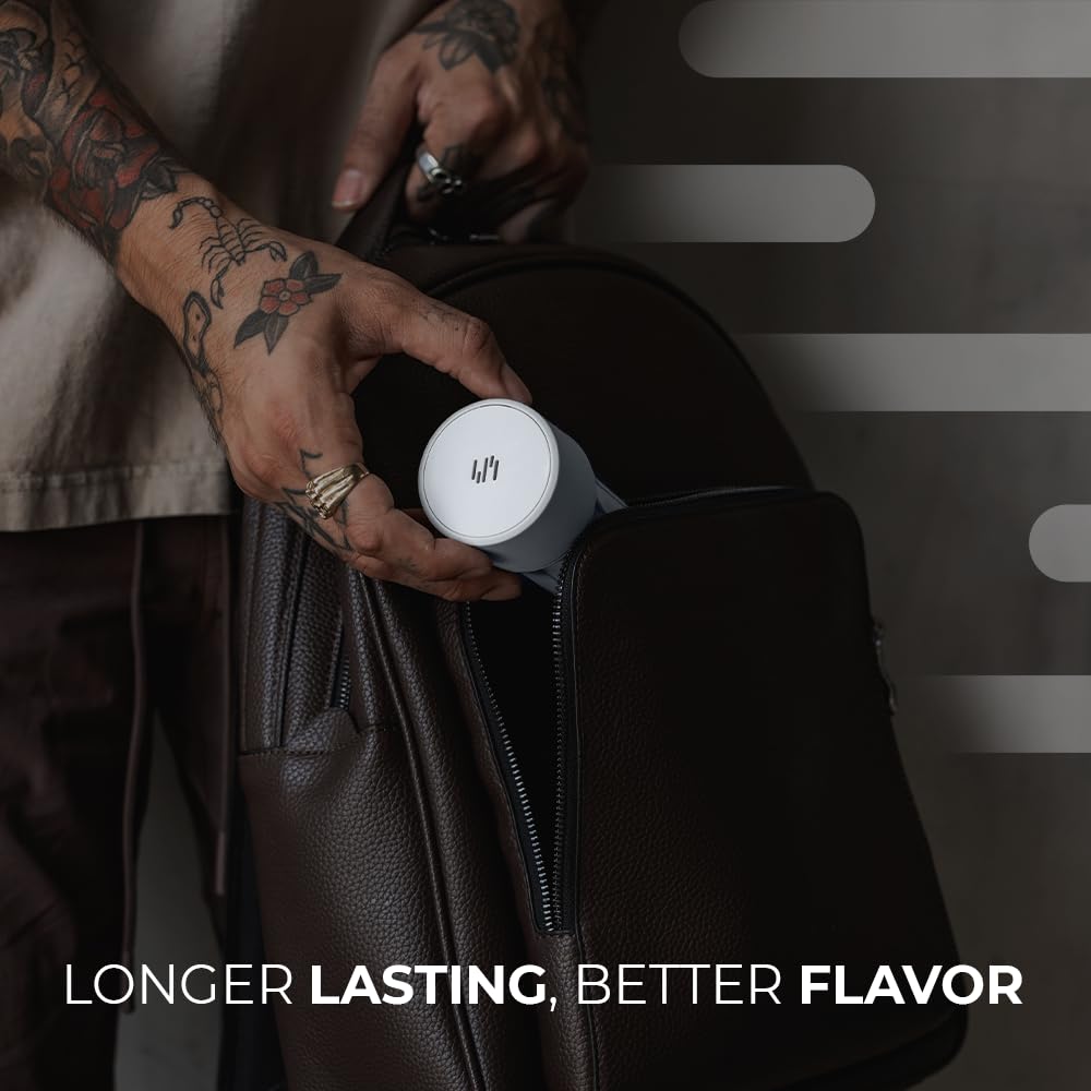 Staze waterproof travel jar protects contents during trips.