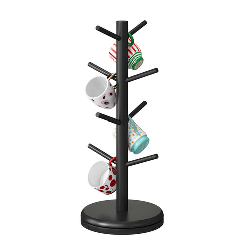 STDDRE mug holder tree with 360-degree rotation for easy mug access