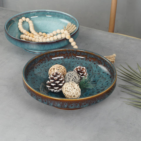 STE-CER Peacock bowl open to dishwasher-safe care and easy cleaning