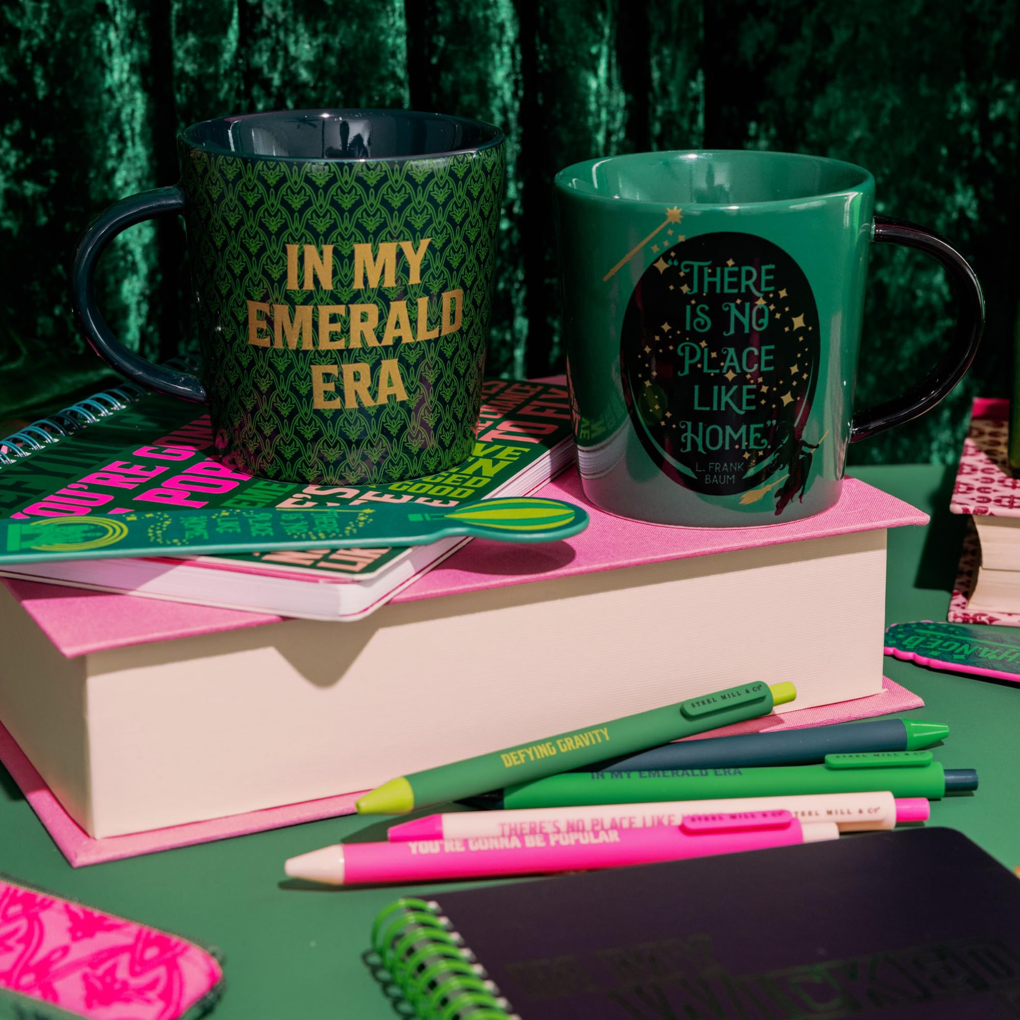 Steel Mill & Co Wicked Mug featuring In My Emerald Era phrase.
