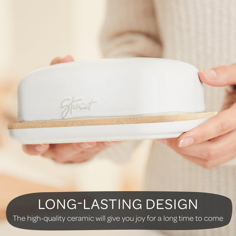 Steinzeit elegant ceramic butter dish design that complements any kitchen