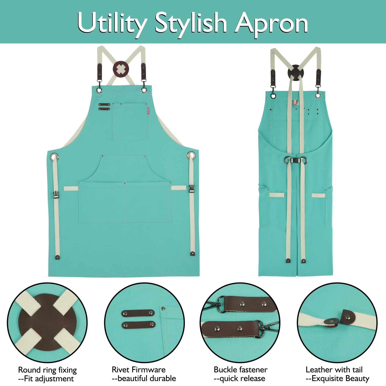 Stenffy apron adjustable strap for comfortable fit