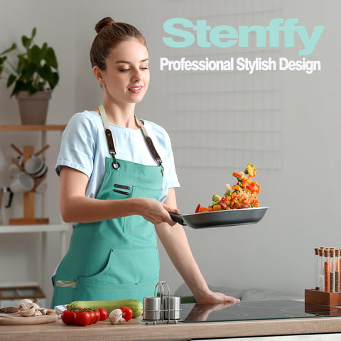 Stenffy apron with five pockets for phones and tools