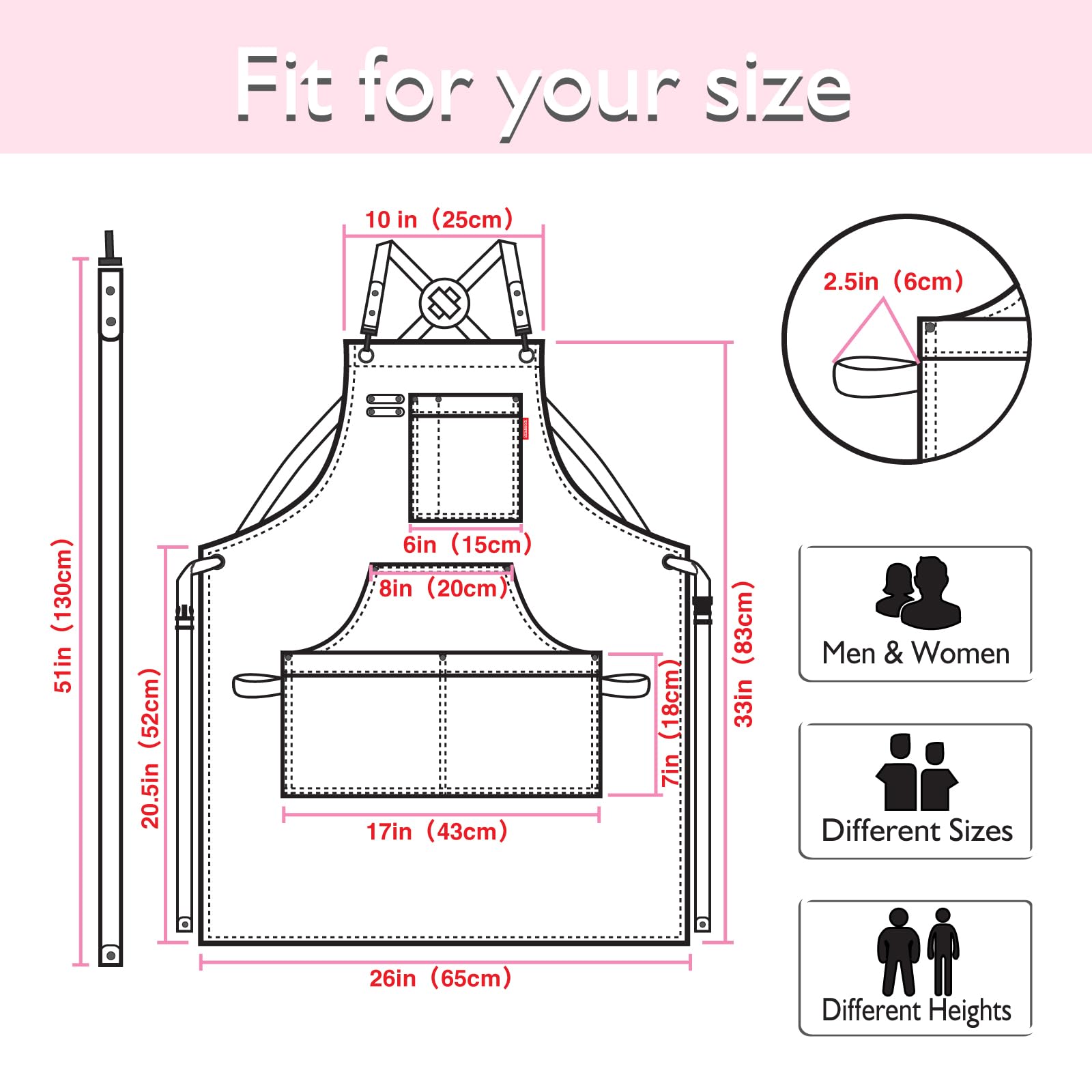 Stenffy full-coverage protection guards clothing from grease and dirt.