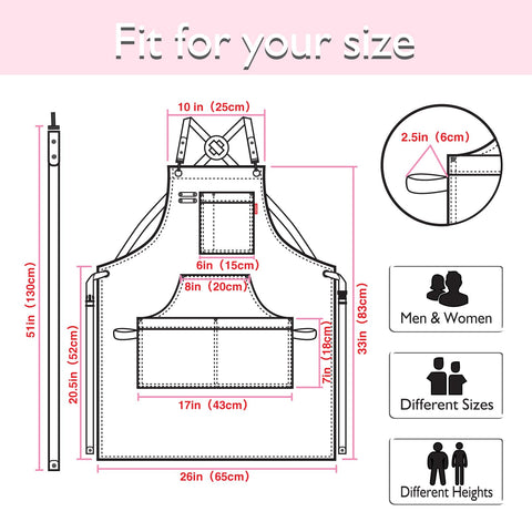 Stenffy full-coverage protection guards clothing from grease and dirt.