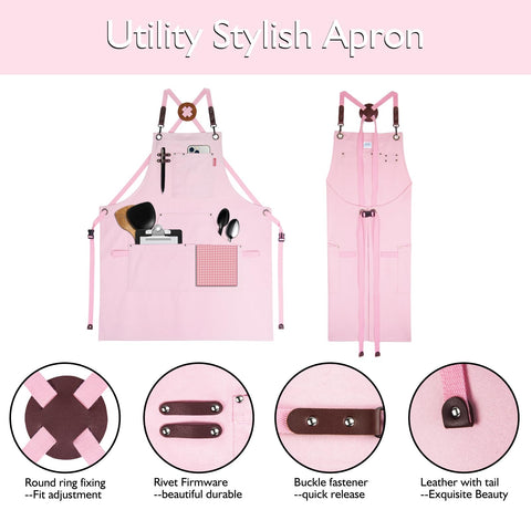 Stenffy multifunction pockets apron holds tools, phone, and notes efficiently.