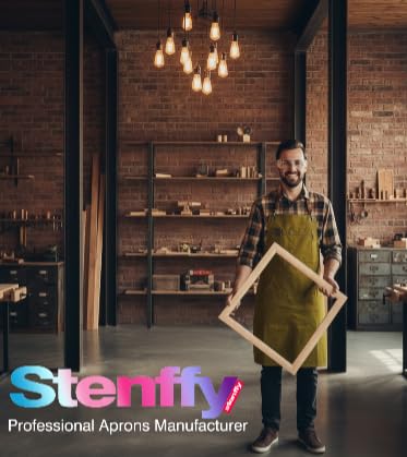 Stenffy apron suitable for home, workshop, and studio tasks.