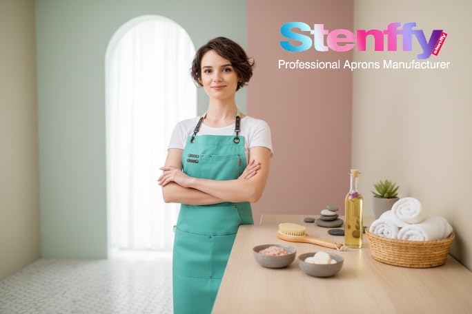 Stenffy kitchen apron ideal for gardening, painting, BBQ
