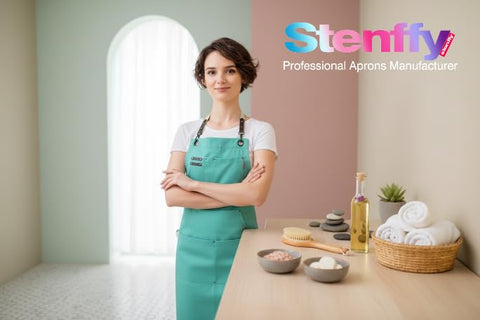 Stenffy kitchen apron ideal for gardening, painting, BBQ