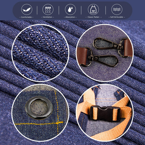 Stenffy Kitchen Apron full-coverage-design protects clothing from splashes
