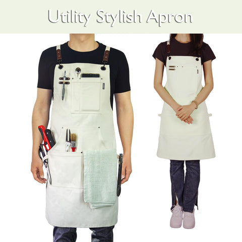 Stenffy apron strap adjustment for a comfortable, secure fit during tasks.