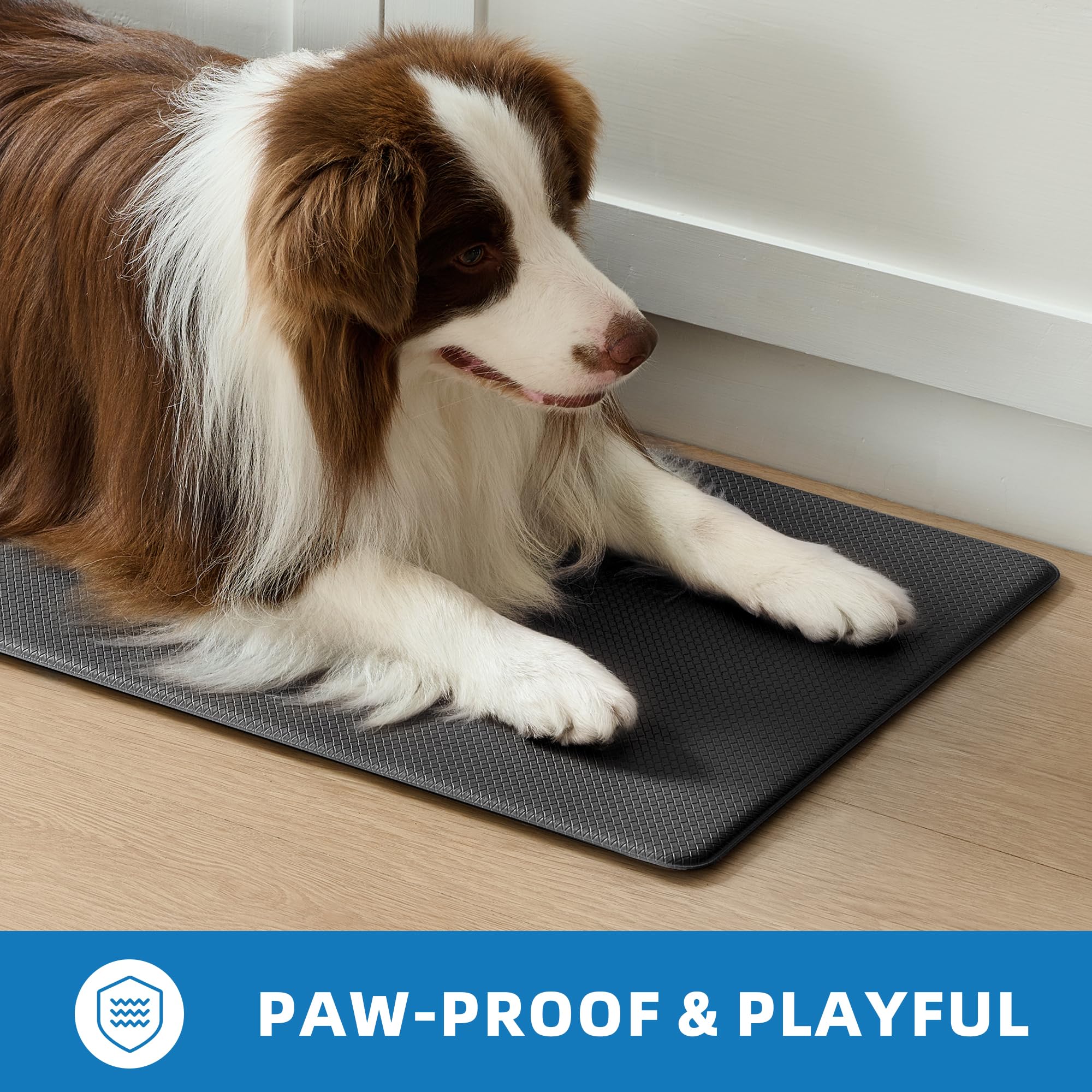 StepAura 17x59 inch kitchen mat fits wide prep areas.