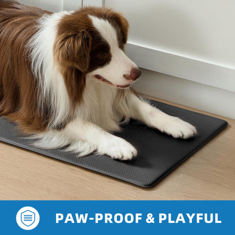 StepAura 17x59 inch kitchen mat fits wide prep areas.