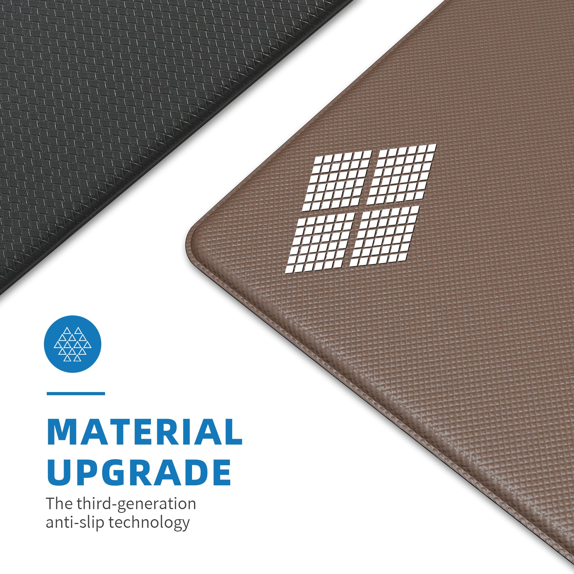 StepAura stain-resistant finish helps keep the mat looking fresh.
