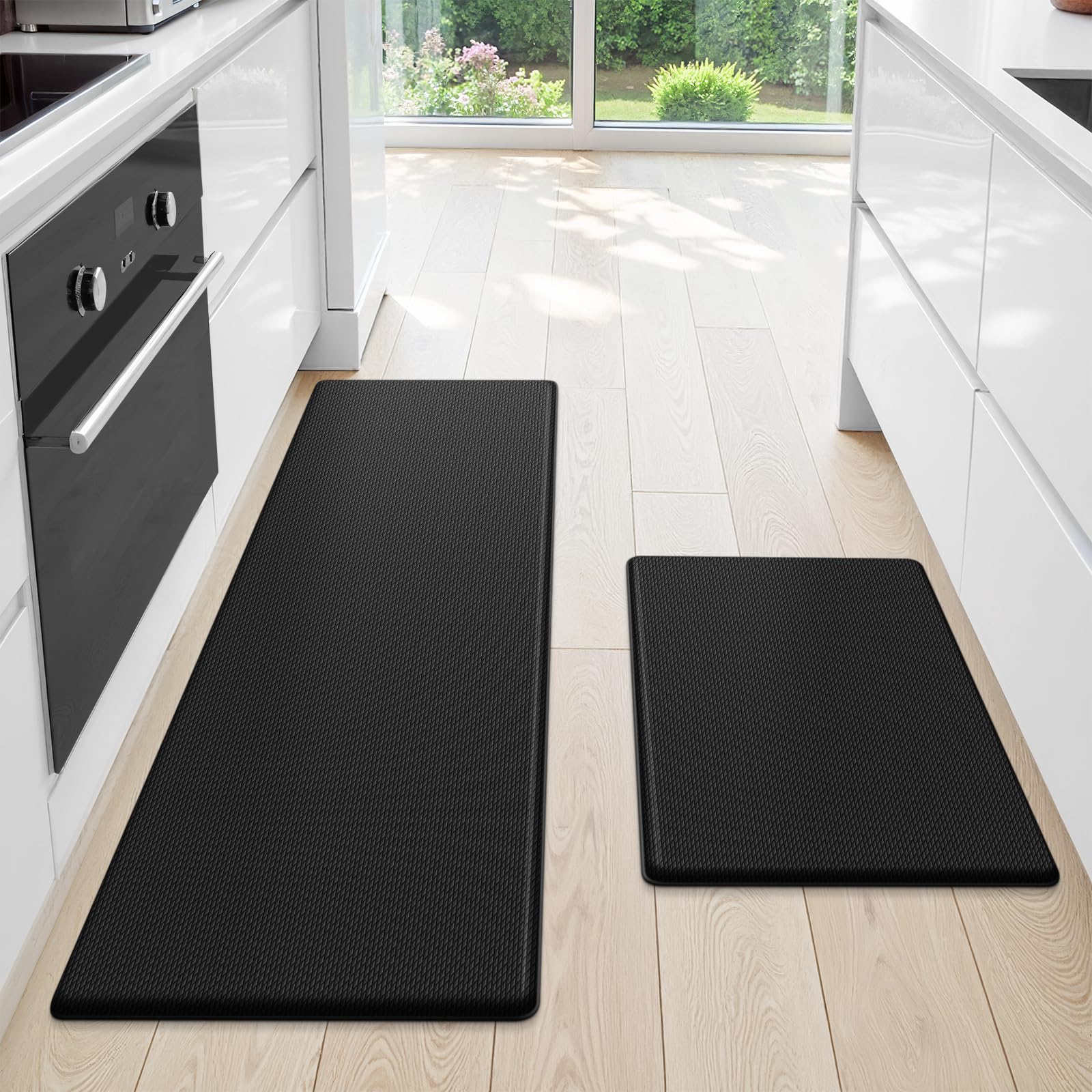 StepLively 2-piece mat set, wide view, cushioned comfort for standing tasks