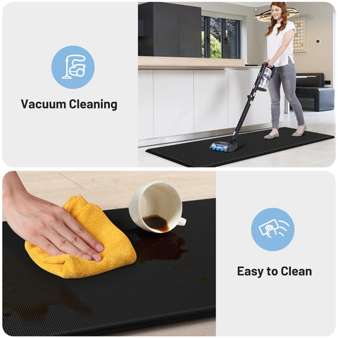 StepLively kitchen mat near sink protects surfaces by cushioning accidental drops
