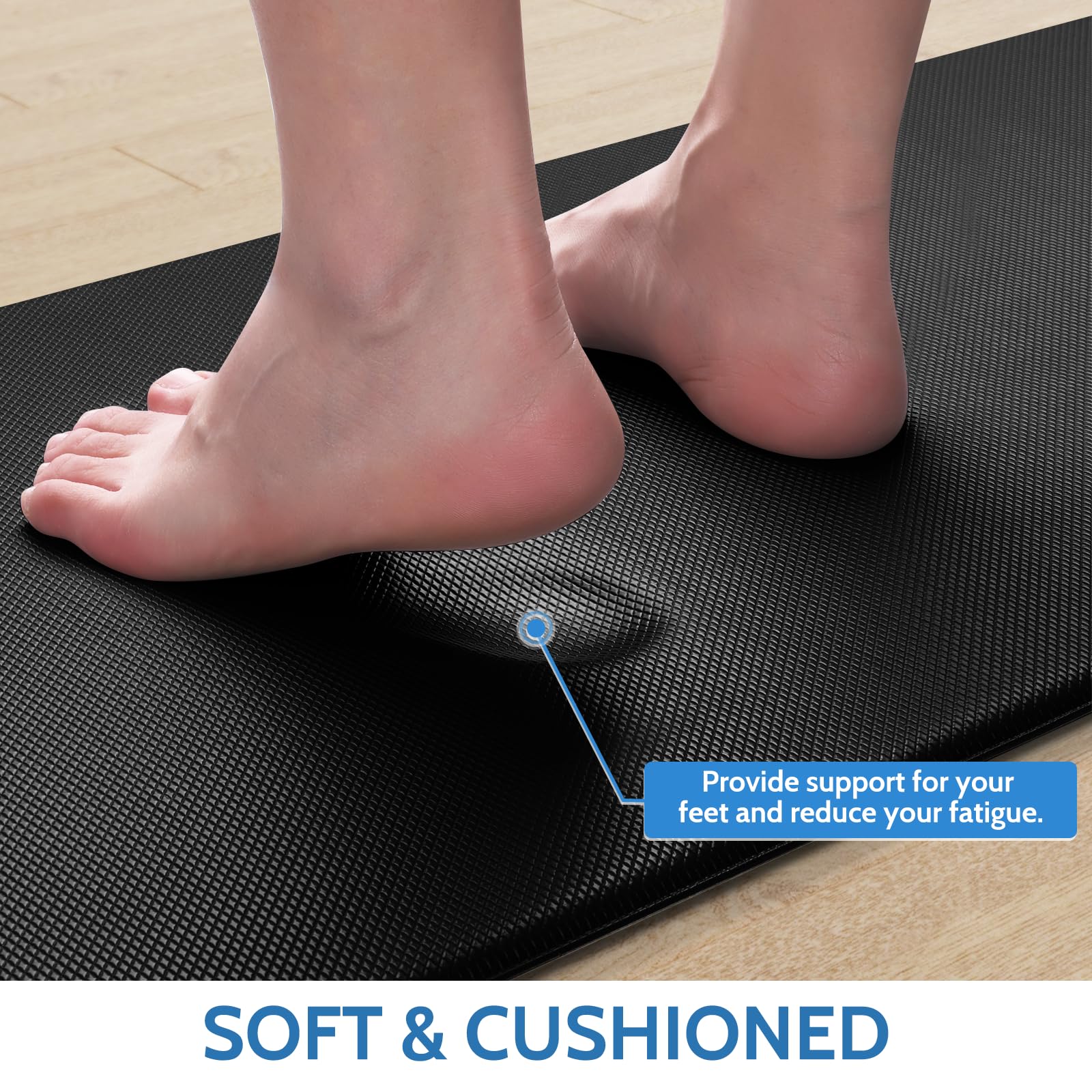 StepLively mat is easy to clean with a damp cloth