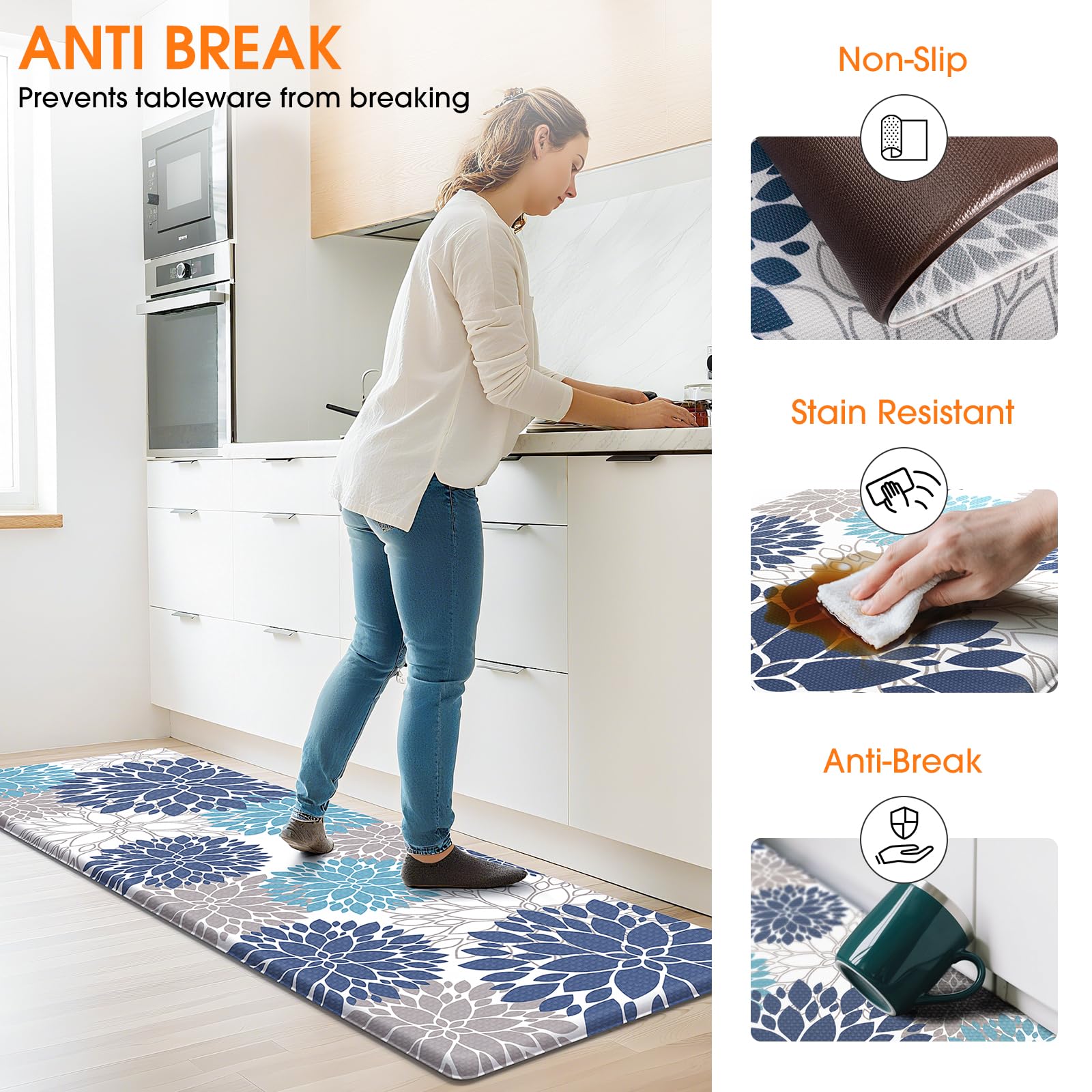 StepLively 30-inch mat suits stove or prep zones
